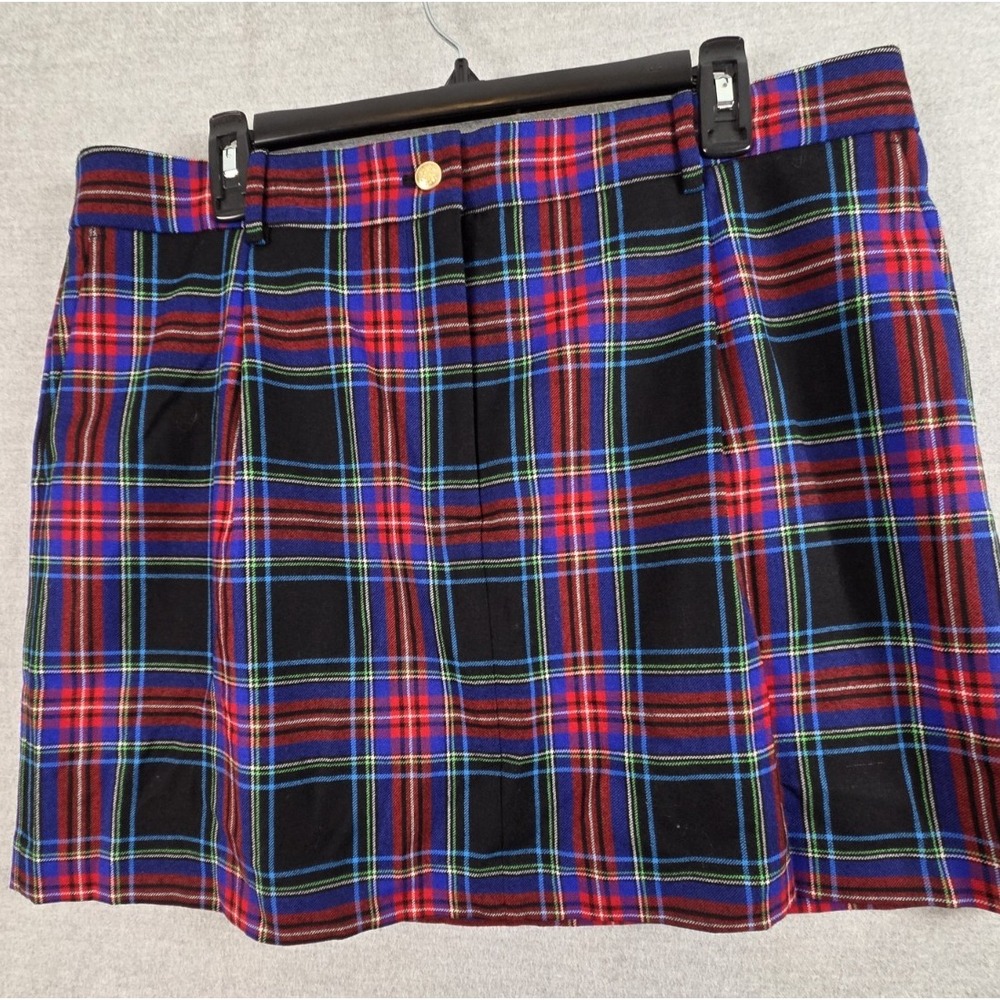 J Crew Tartan Mini Skirt 16 Wool Mix Lined Holiday Tartan Schoolgirl Preppy NEW